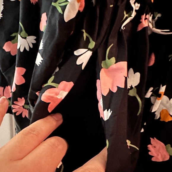 Kate Spade Black Dress with Pink and White Floral Design - Picture 4 of 5